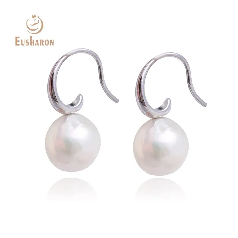 10 Pairs Simple Round Baroque Natural Edison Pearl Earring