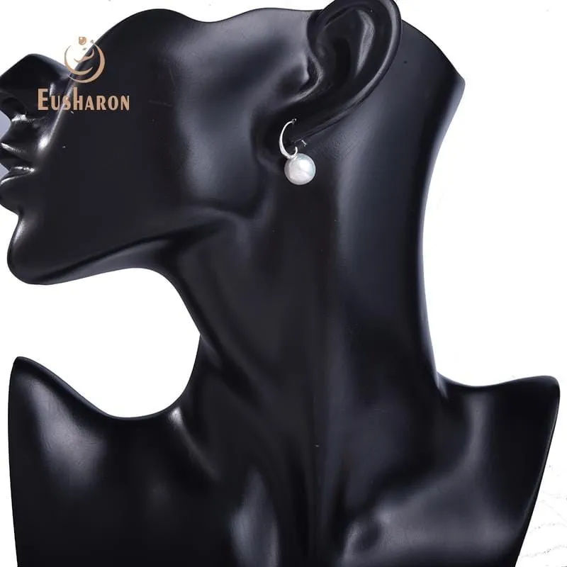 10 Pairs Simple Round Baroque Natural Edison Pearl Earring
