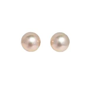 11MM Pale Pink Pearl Stud Earrings