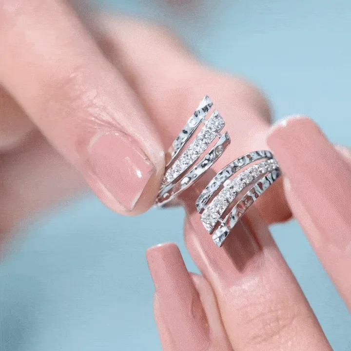 1/2 CT Diamond Cocktail Wrap Ring in Prong Setting