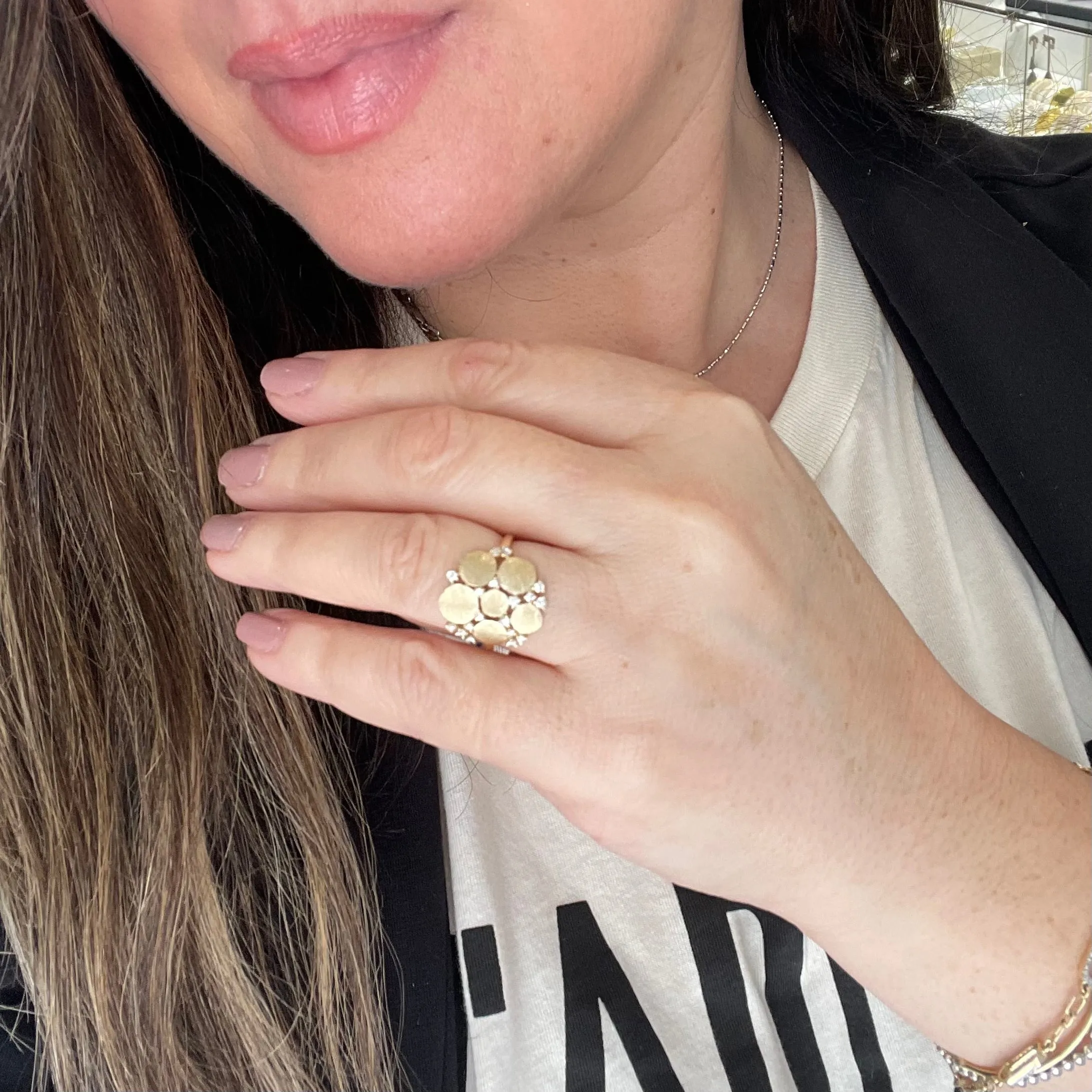 14K Flower Cocktail Ring