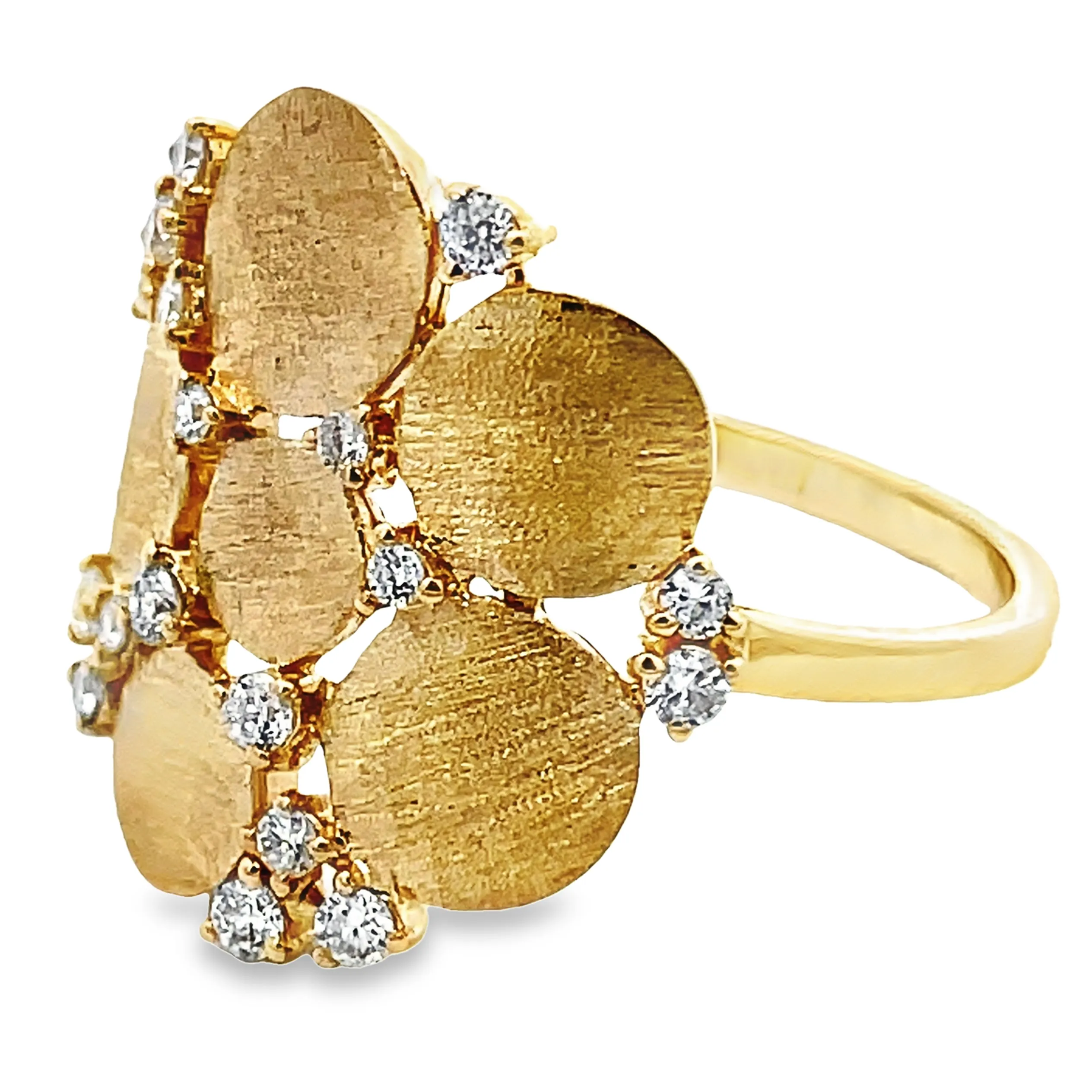 14K Flower Cocktail Ring