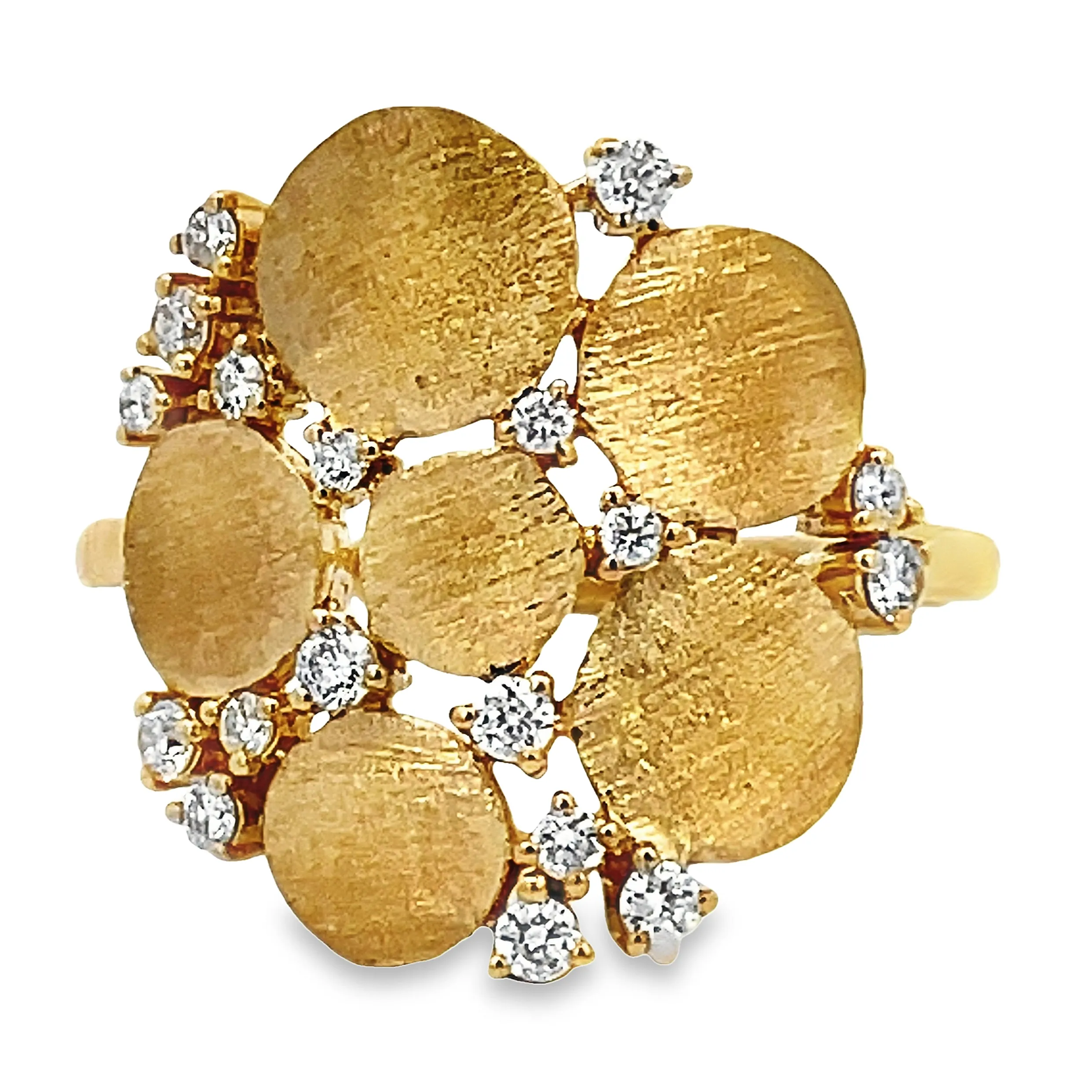 14K Flower Cocktail Ring