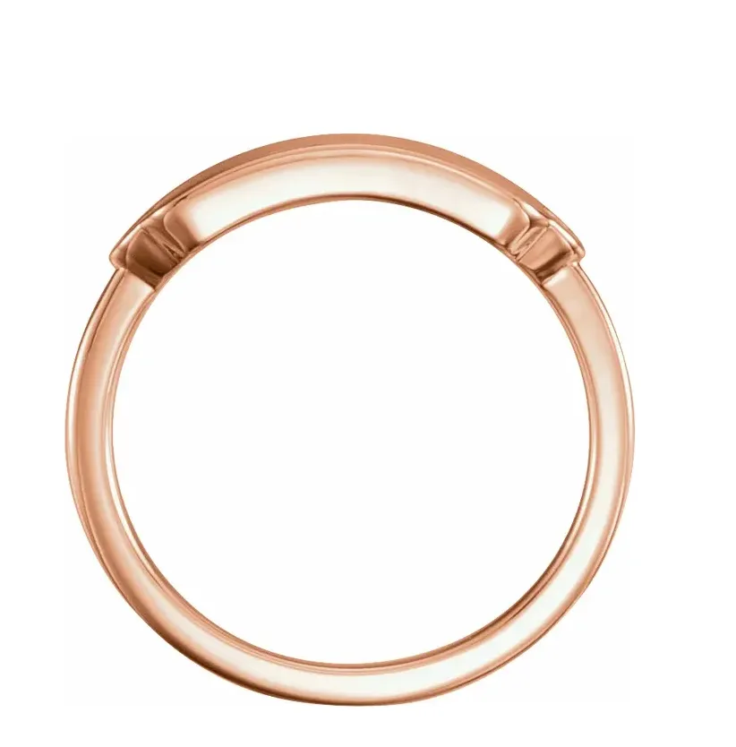 14K Gold .03 CTW Diamond 18x5 mm Rectangle Signet Ring