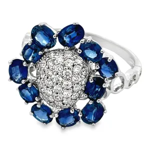 14K Sapphire Cocktail Ring