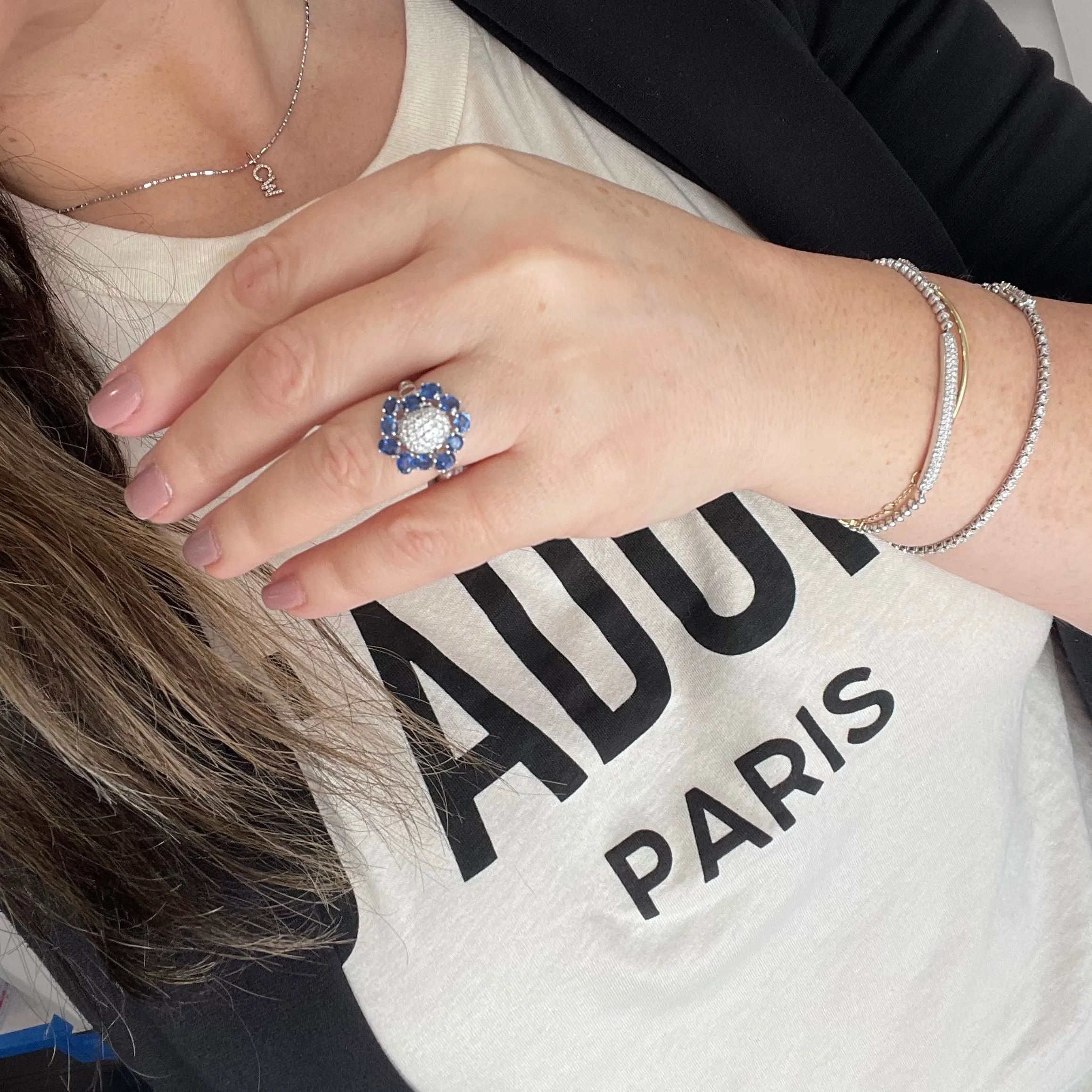 14K Sapphire Cocktail Ring