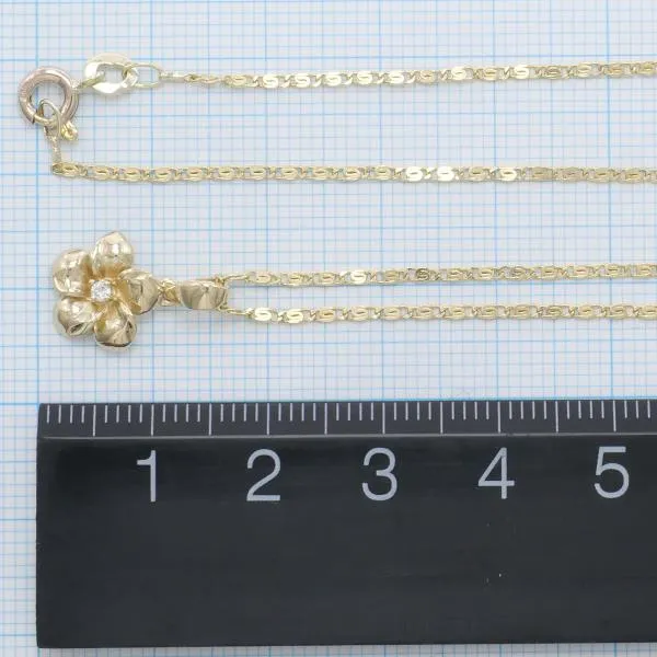 14K Yellow Gold Zircon Necklace