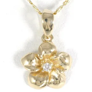 14K Yellow Gold Zircon Necklace