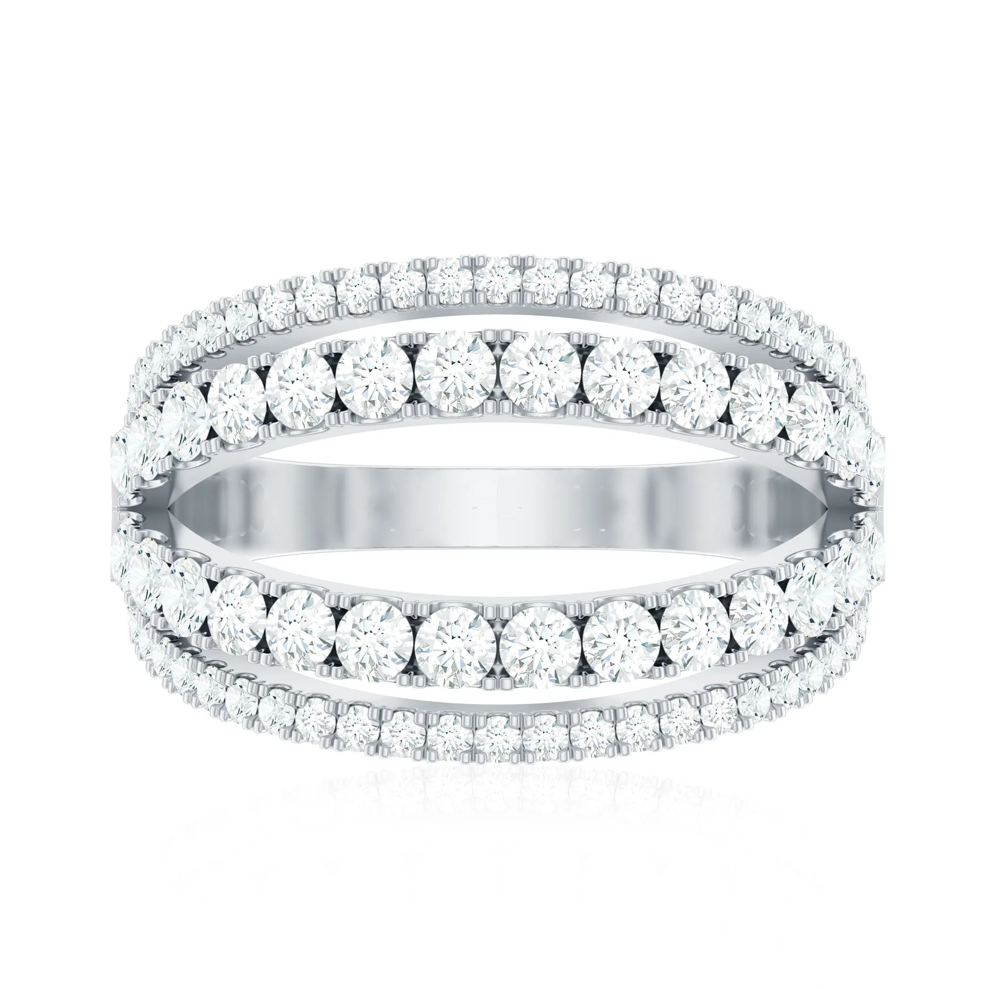 1.5 CT Cubic Zirconia Designer Cocktail Ring in Gold