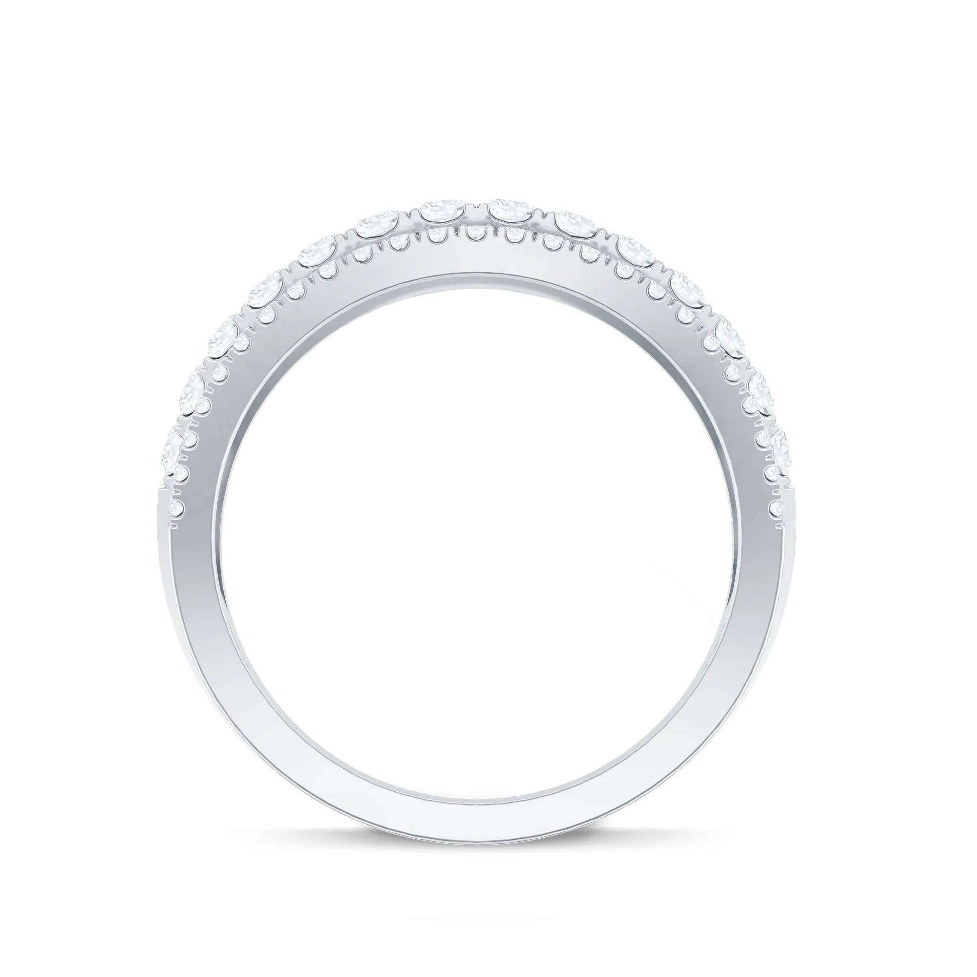 1.5 CT Cubic Zirconia Designer Cocktail Ring in Gold