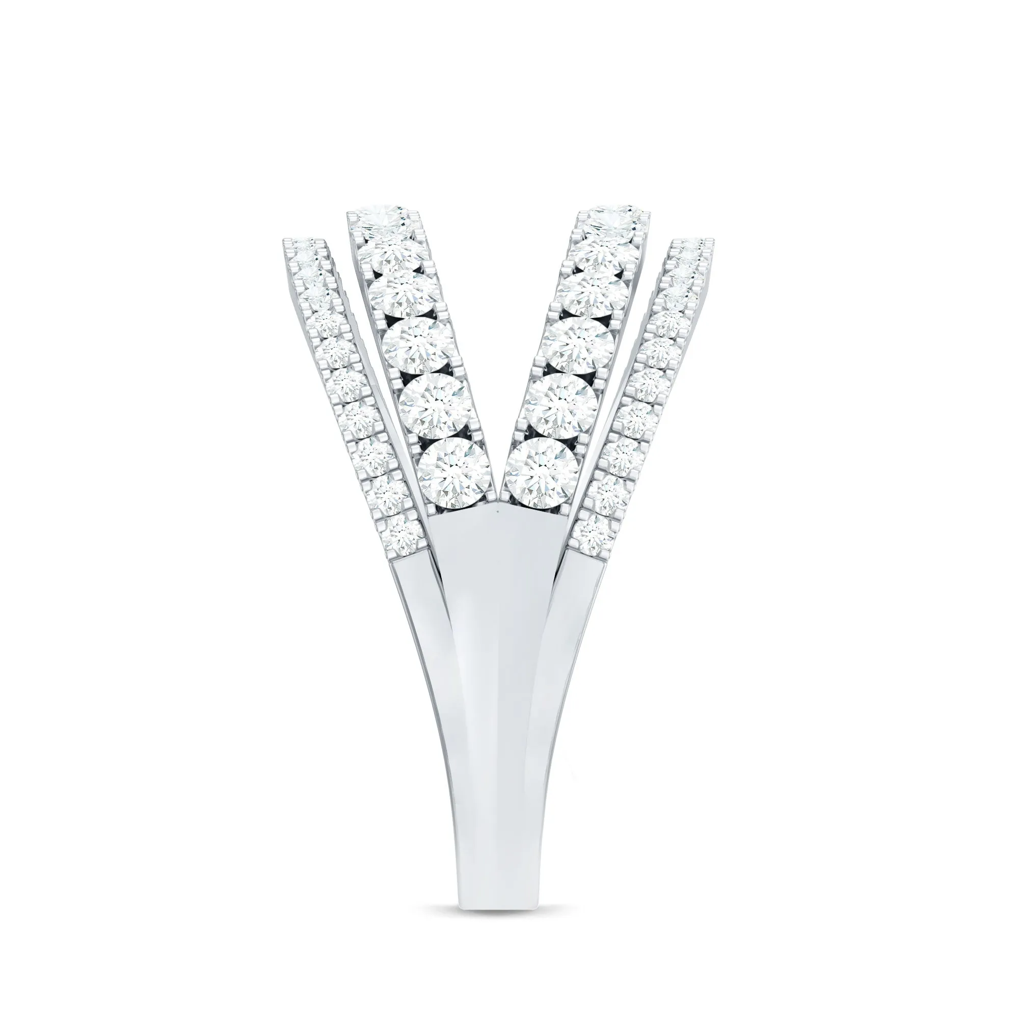 1.5 CT Cubic Zirconia Designer Cocktail Ring in Gold
