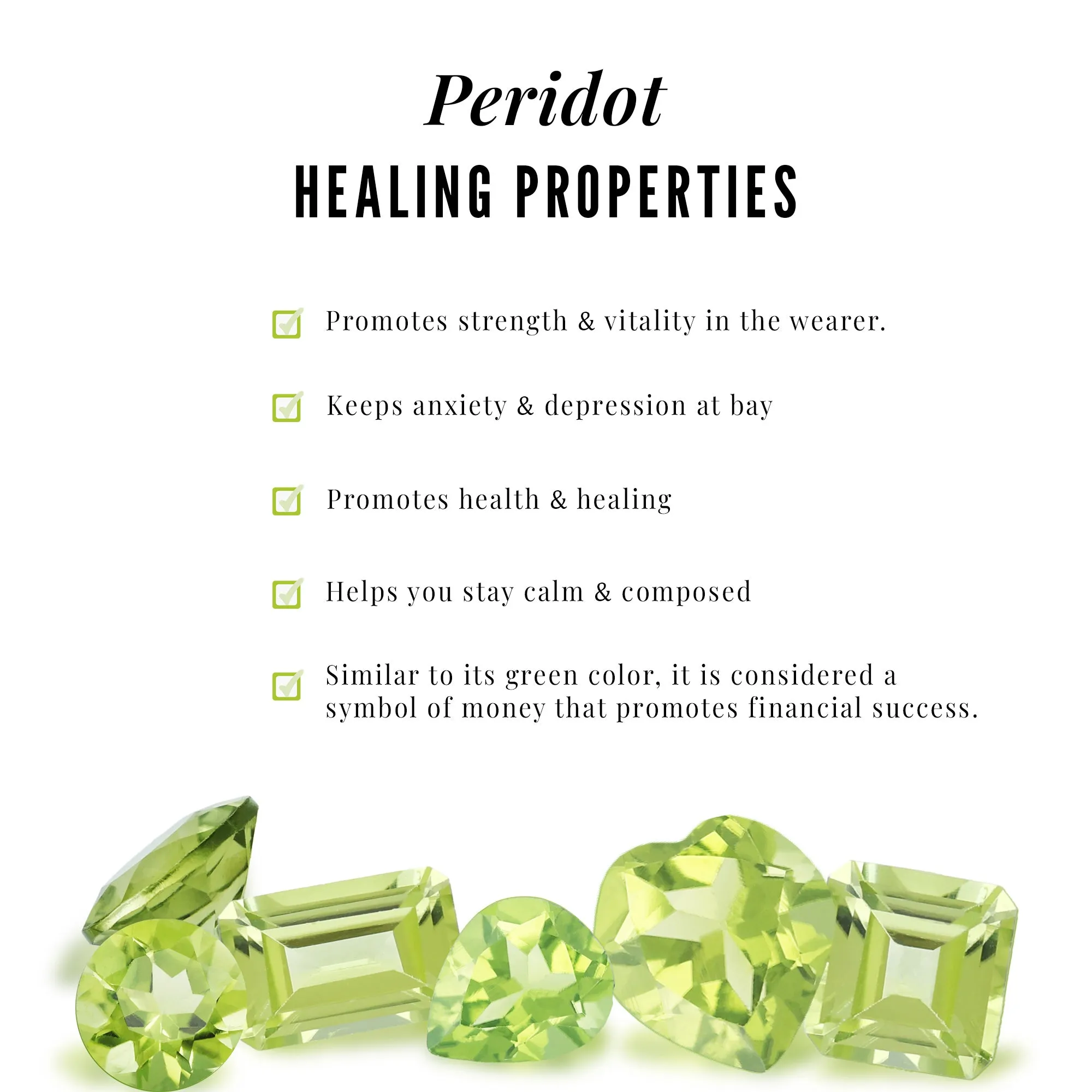 1.50 CT Peridot Half Eternity Ring in Prong Setting with Diamond