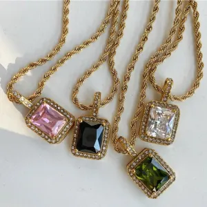 18K Gold-Filled Zircon Necklace