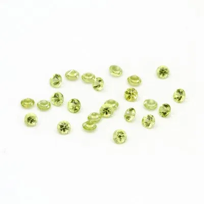 3mm Mesa Verde® Peridot Buff Top Rounds