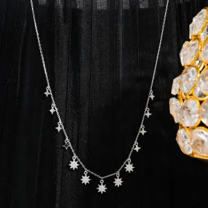925 sterling silver white gold Charms silver neckalce for women and girls I With certificate of Authenticity 925 stamp