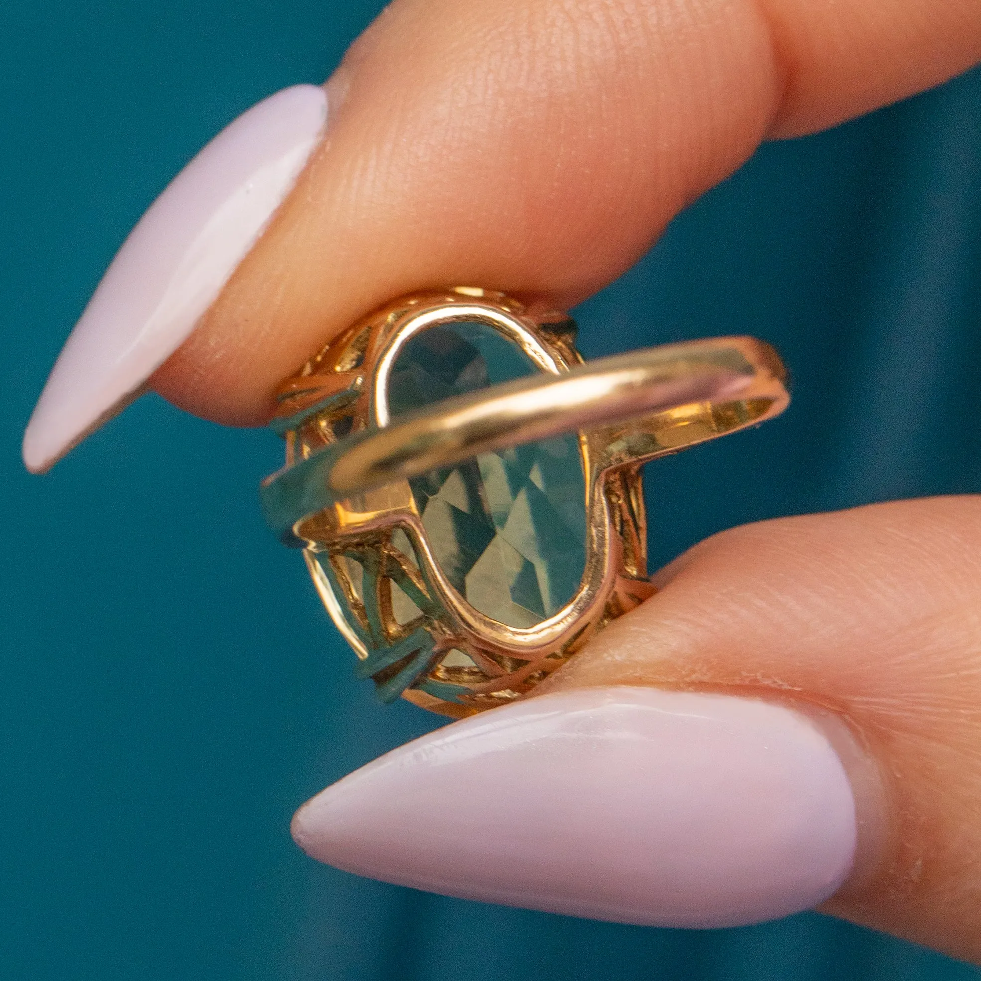 9ct Gold Citrine Cocktail Ring 7.15ct