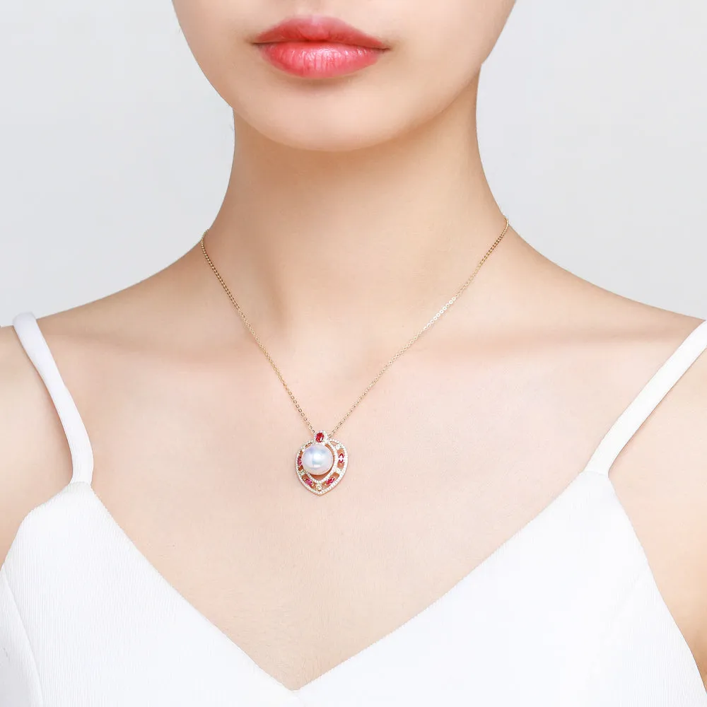 Ace of Hearts Pearl Necklace