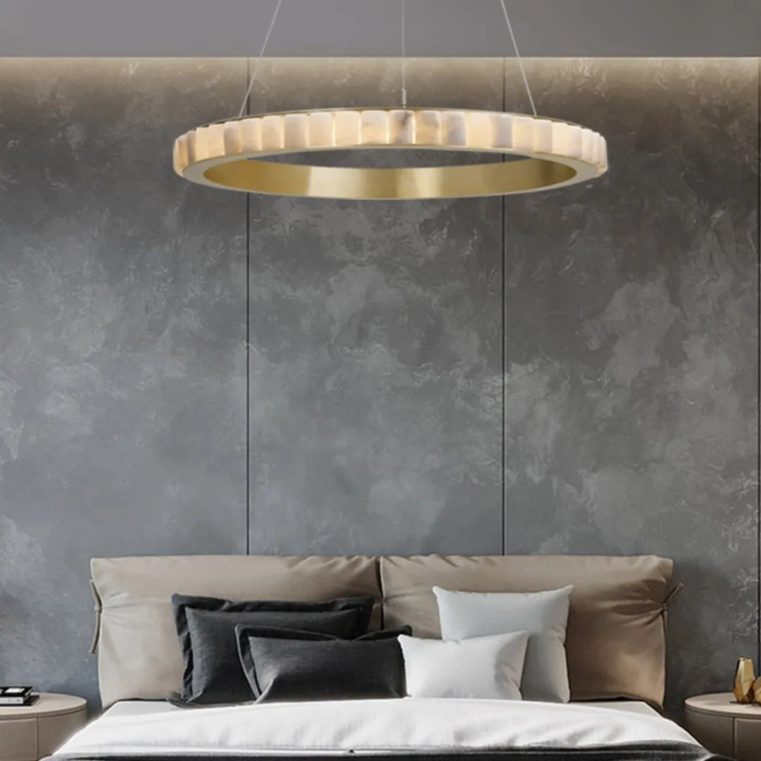 Alabaster Avalon Halo Chandelier