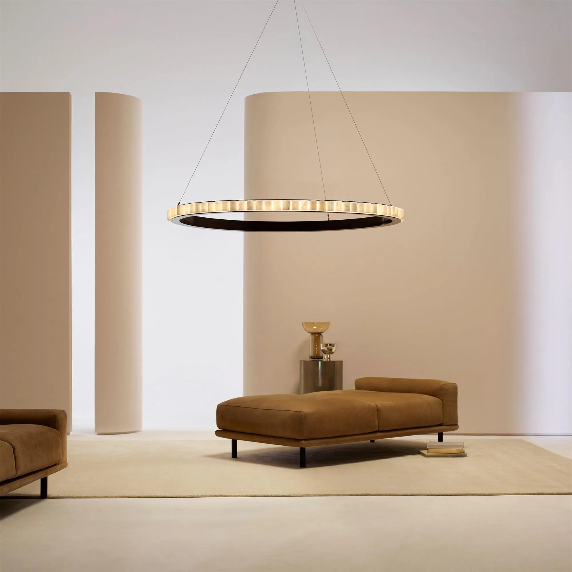 Alabaster Avalon Halo Chandelier