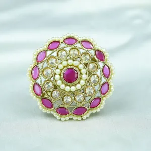 Antique Finish Cocktail Ruby Ring 19853-7037