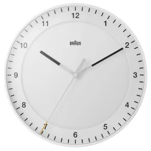 Braun Classic 30cm White Wall Clock BC17W