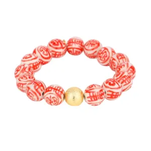 BuDhaGirl | Porcelain Beaded Flame Bracelet