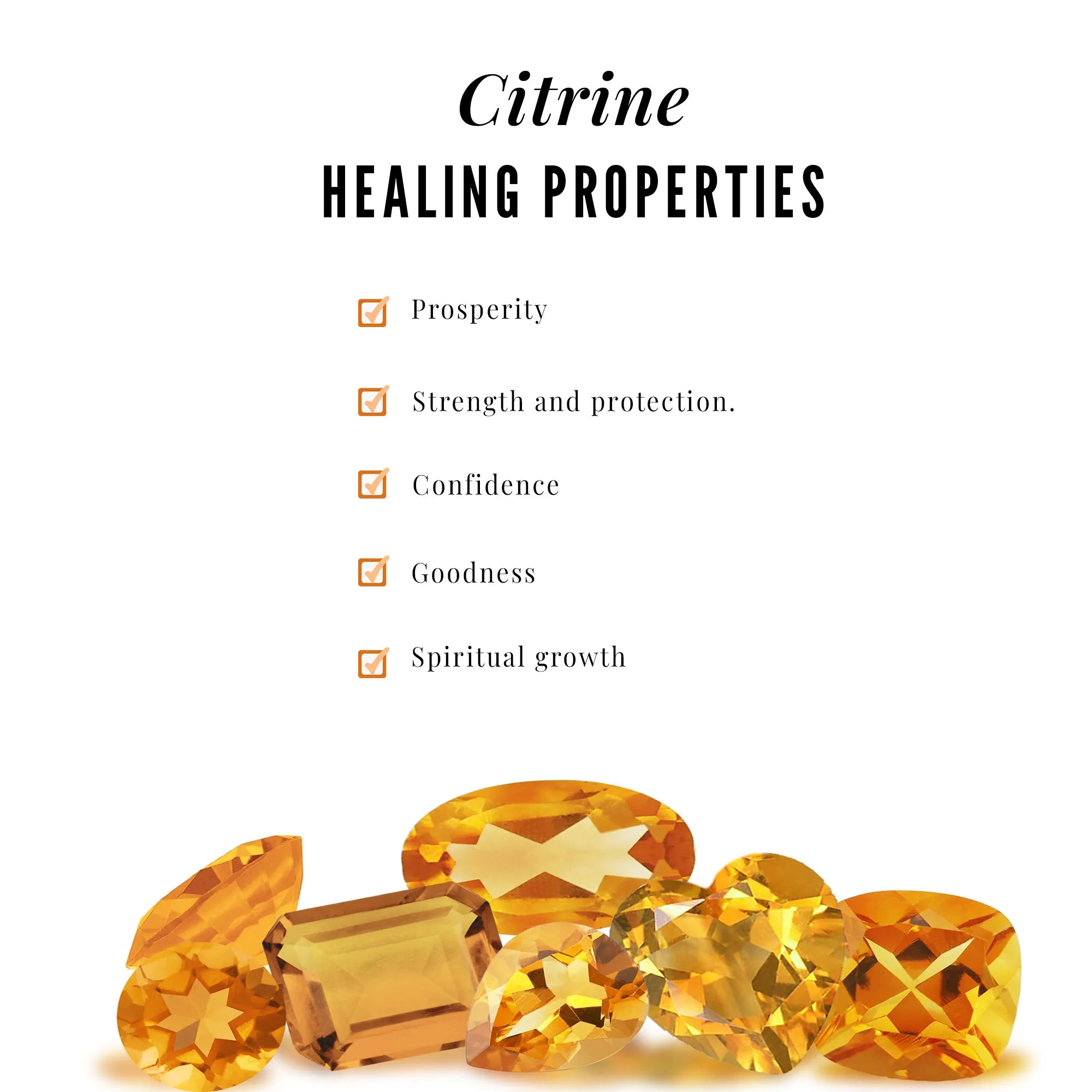 Citrine and Moissanite Engagement Ring