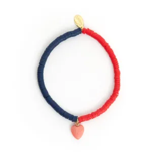 Clare V. Heart Beaded Bracelet