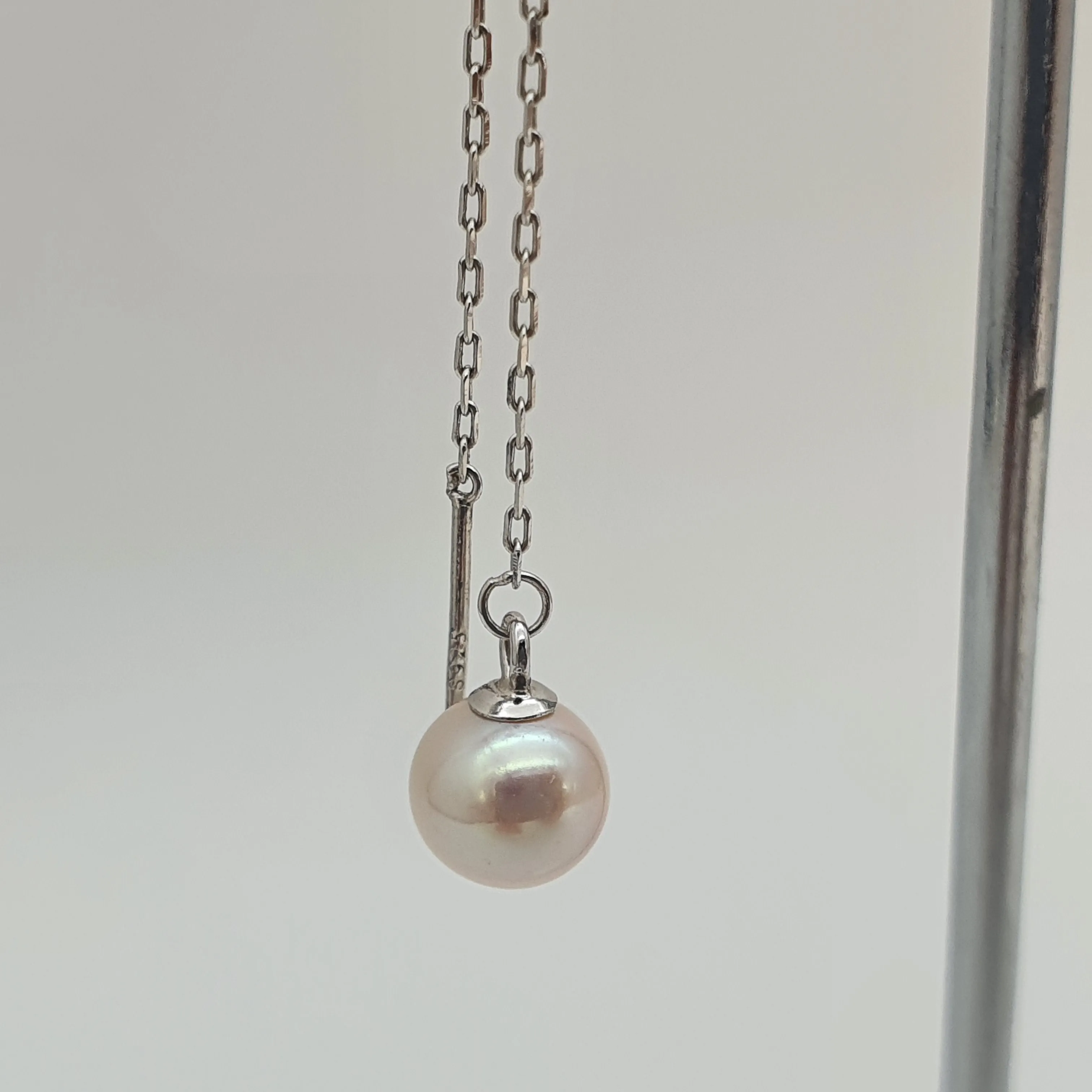 Clover Mother of Pearl & Freshwater Pearl Earrings, Sterling Silver