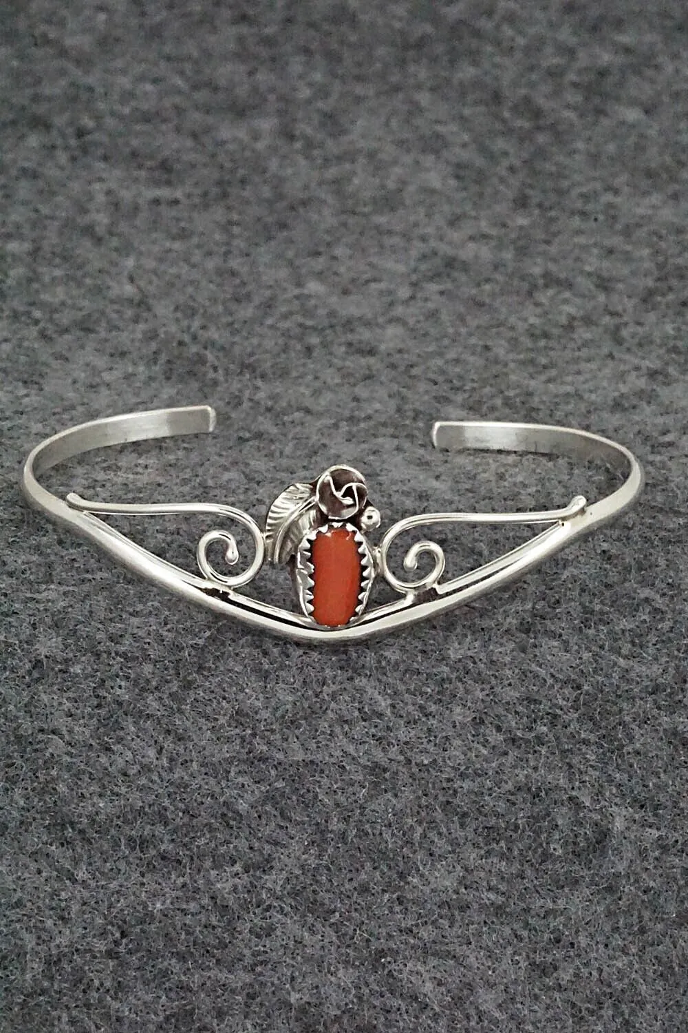 Coral & Sterling Silver Bracelet - Max Calladitto