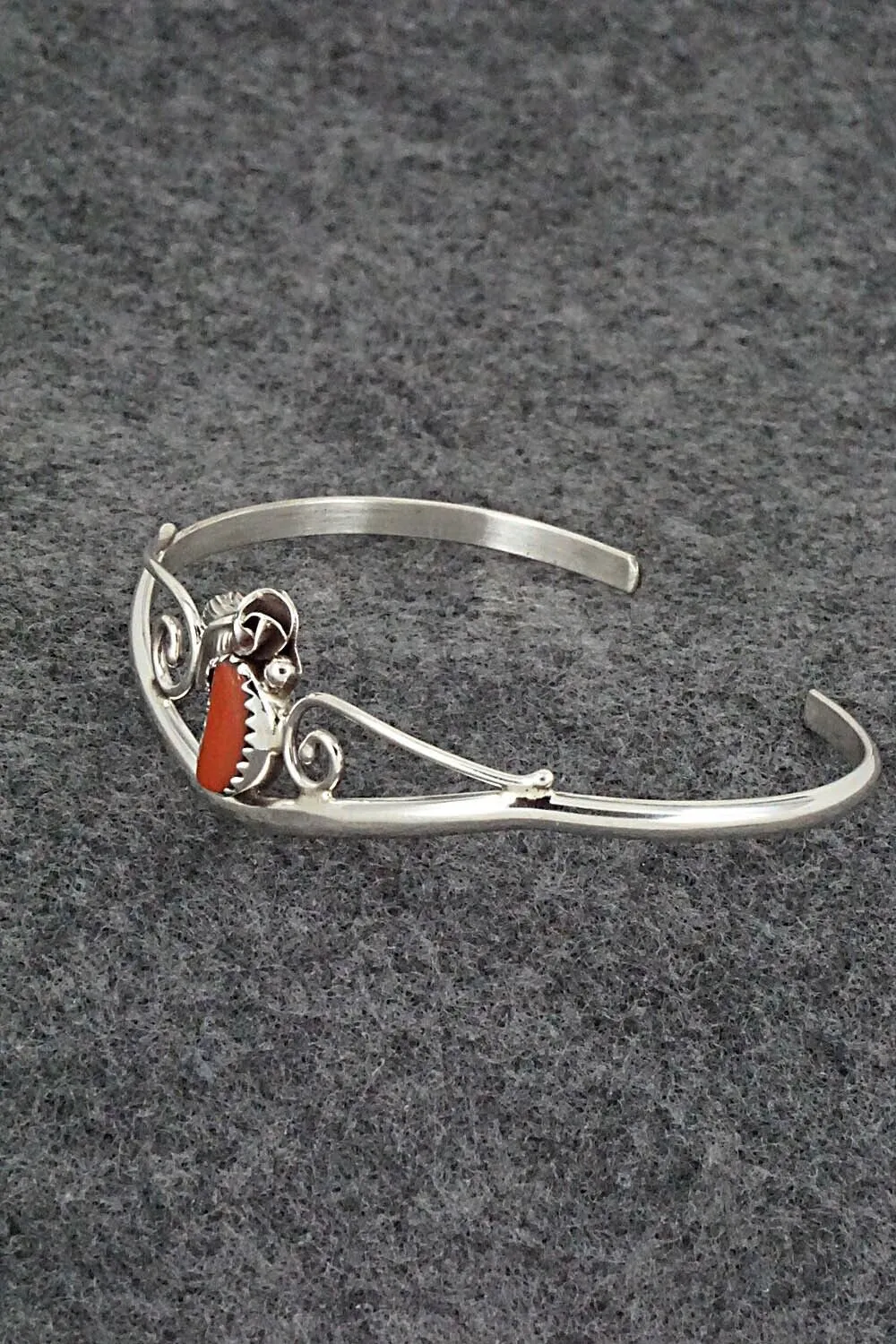 Coral & Sterling Silver Bracelet - Max Calladitto