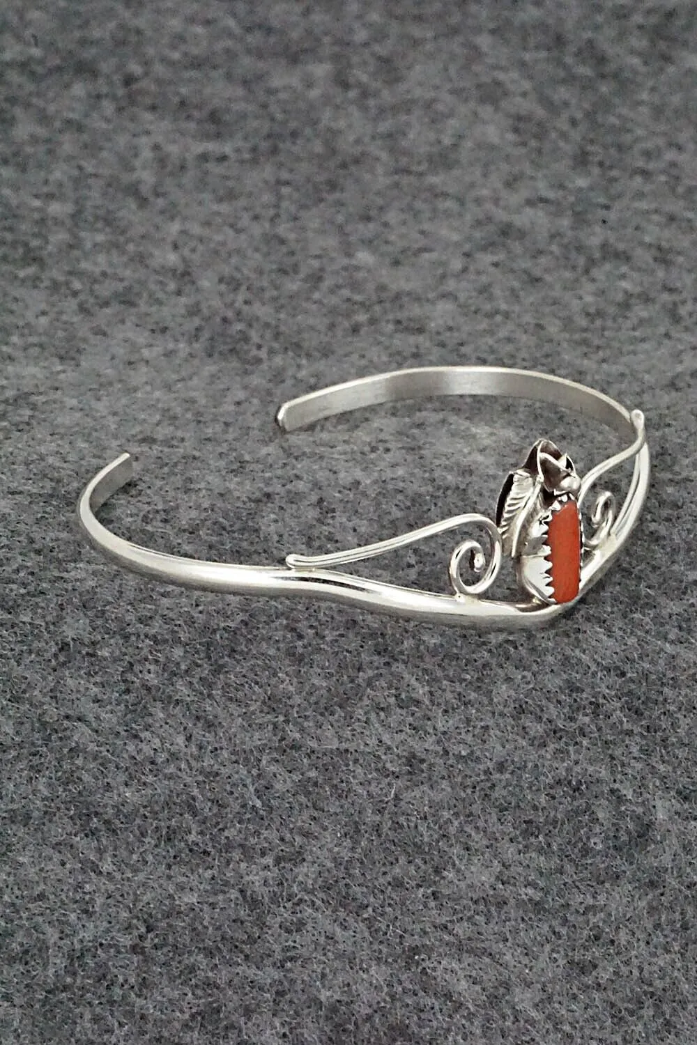 Coral & Sterling Silver Bracelet - Max Calladitto