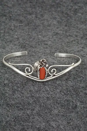 Coral & Sterling Silver Bracelet - Max Calladitto
