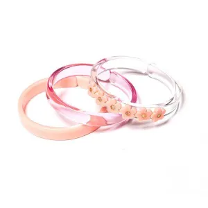 Coral Flower Bracelet Stack