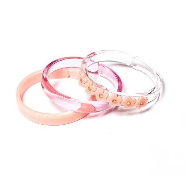 Coral Flower Bracelet Stack