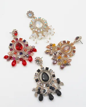 Crystal Bling Chandelier Earrings