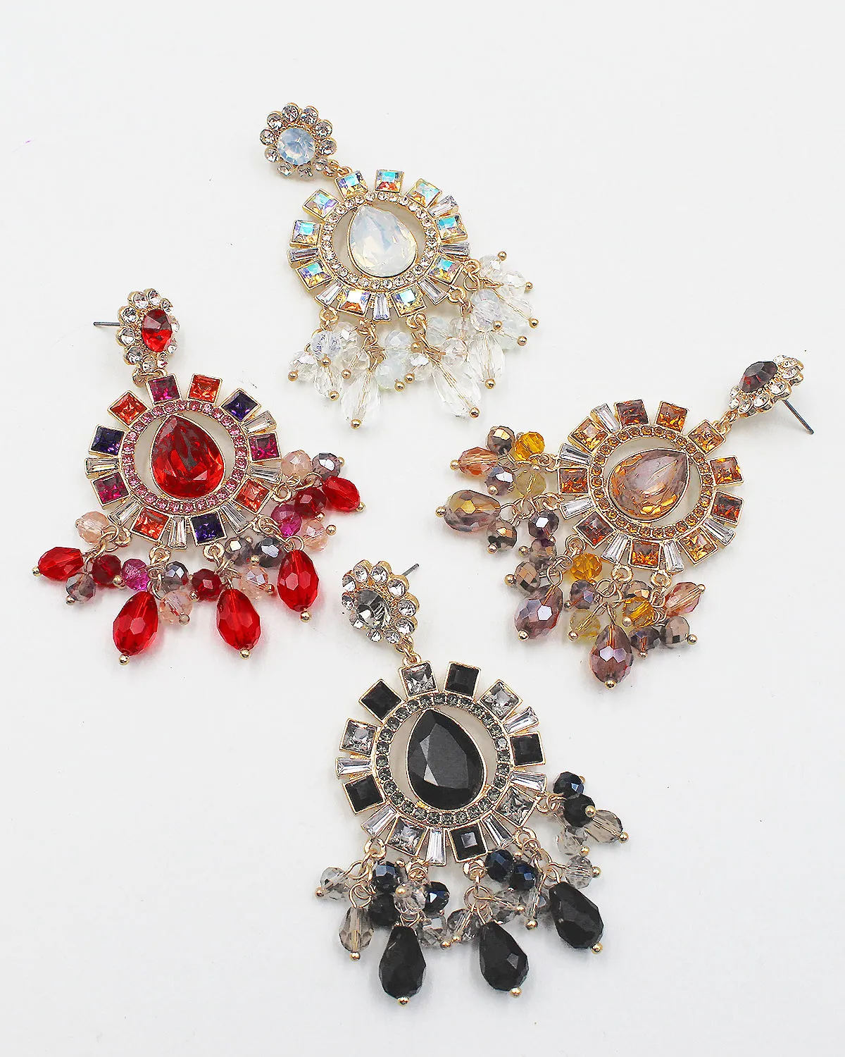 Crystal Bling Chandelier Earrings