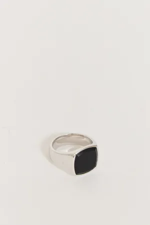 Cushion Black Onyx Silver