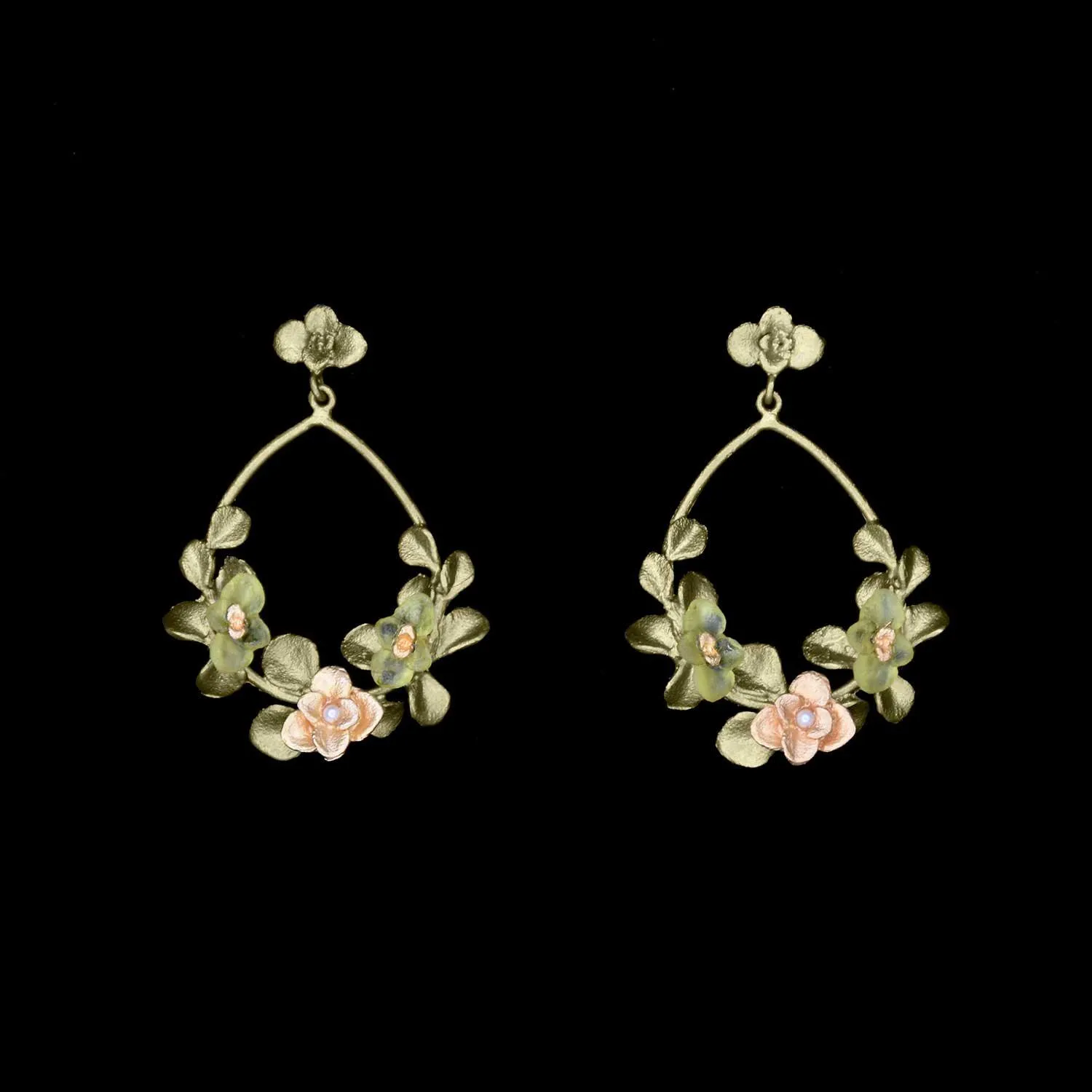 Desert Flower Earrings - Oval Post