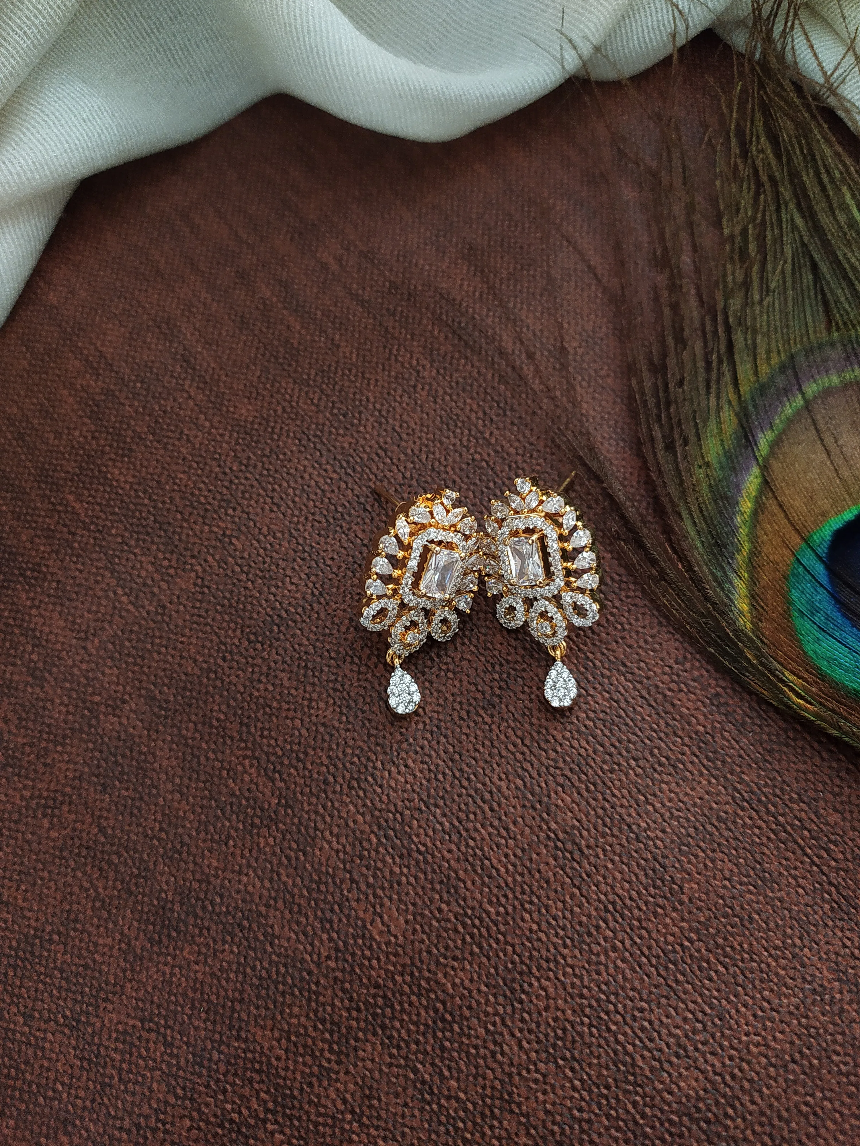Diamond Finish Zircon Mangalsutra Chain Set – Karwa Chauth Special