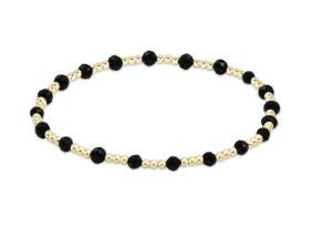 E Newton Extends Gold Sincerity 3mm Faceted Onyx