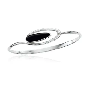 ED LEVIN STERLING SILVER BLACK ONYX AURORA BRACELET