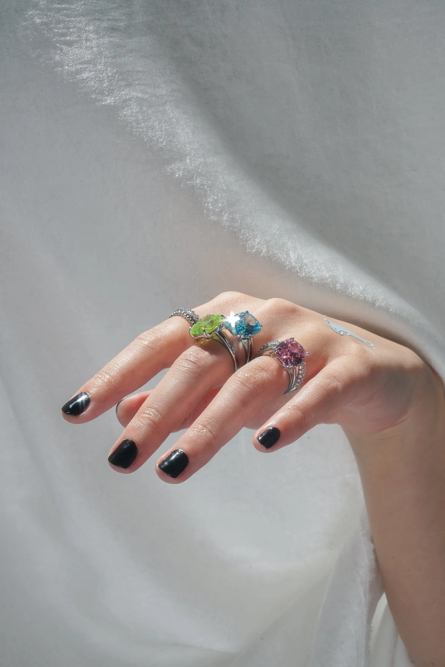 Electric Martini Cocktail Ring