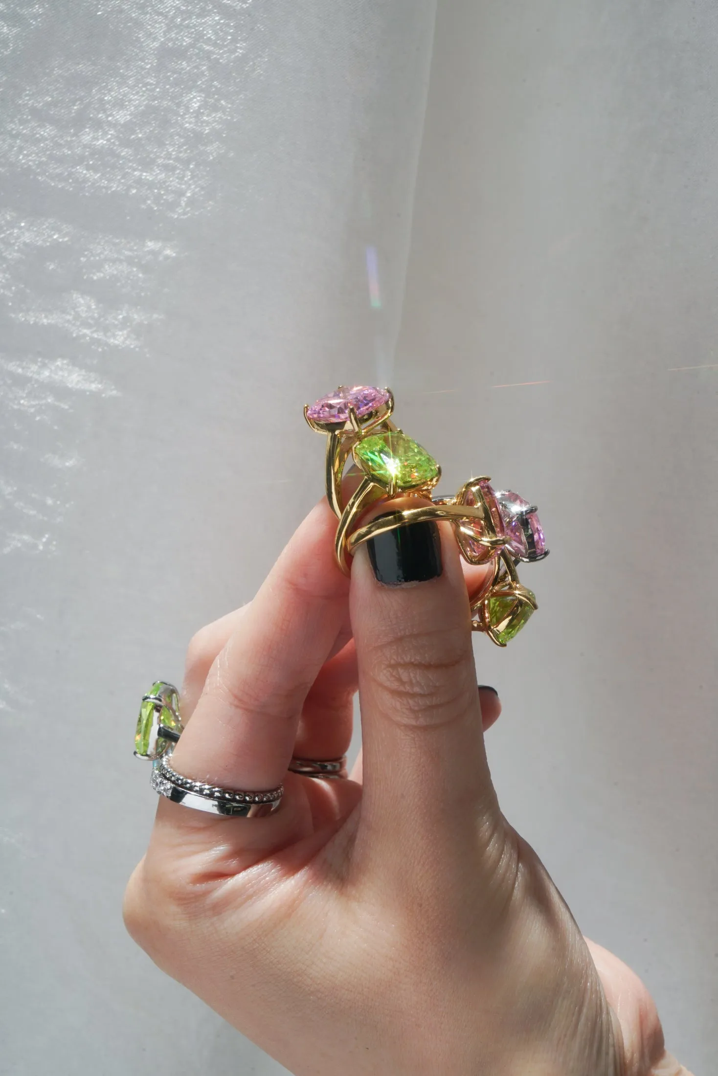 Electric Martini Cocktail Ring