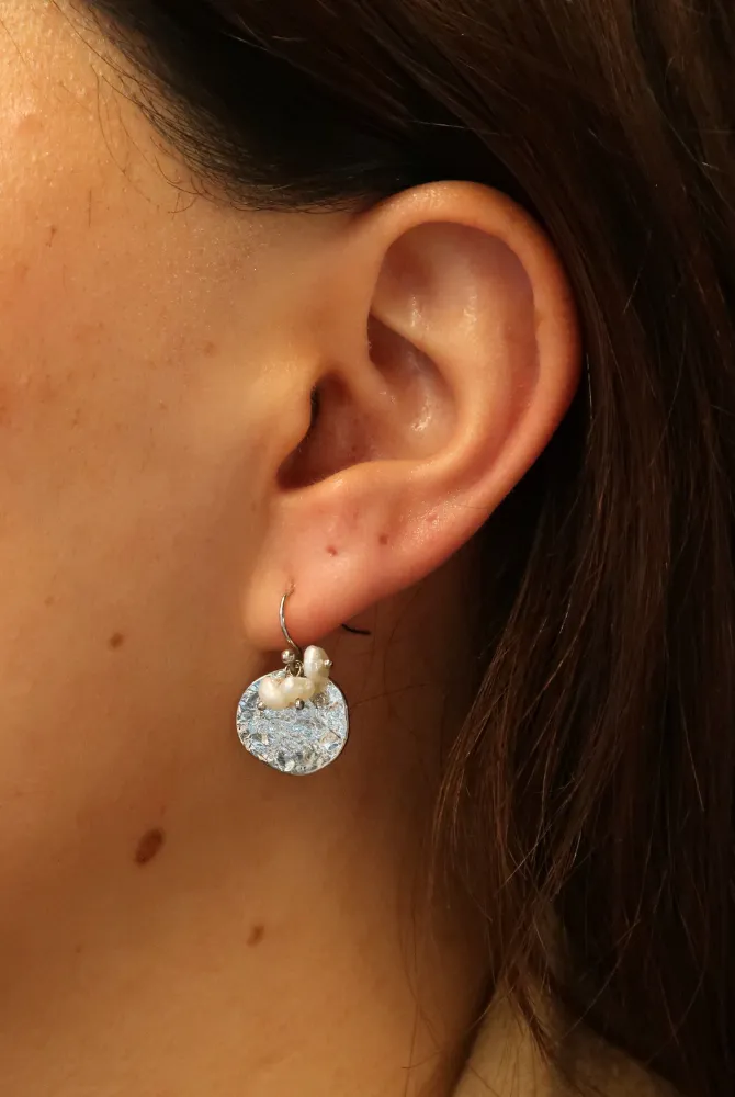 Eloise Earring - Pearl / Silver