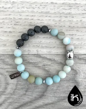 ESSENTIAL OIL DIFFUSER BRACELET - AMAZONITE