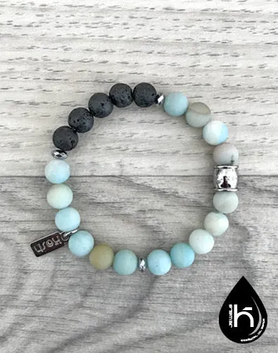 ESSENTIAL OIL DIFFUSER BRACELET - AMAZONITE