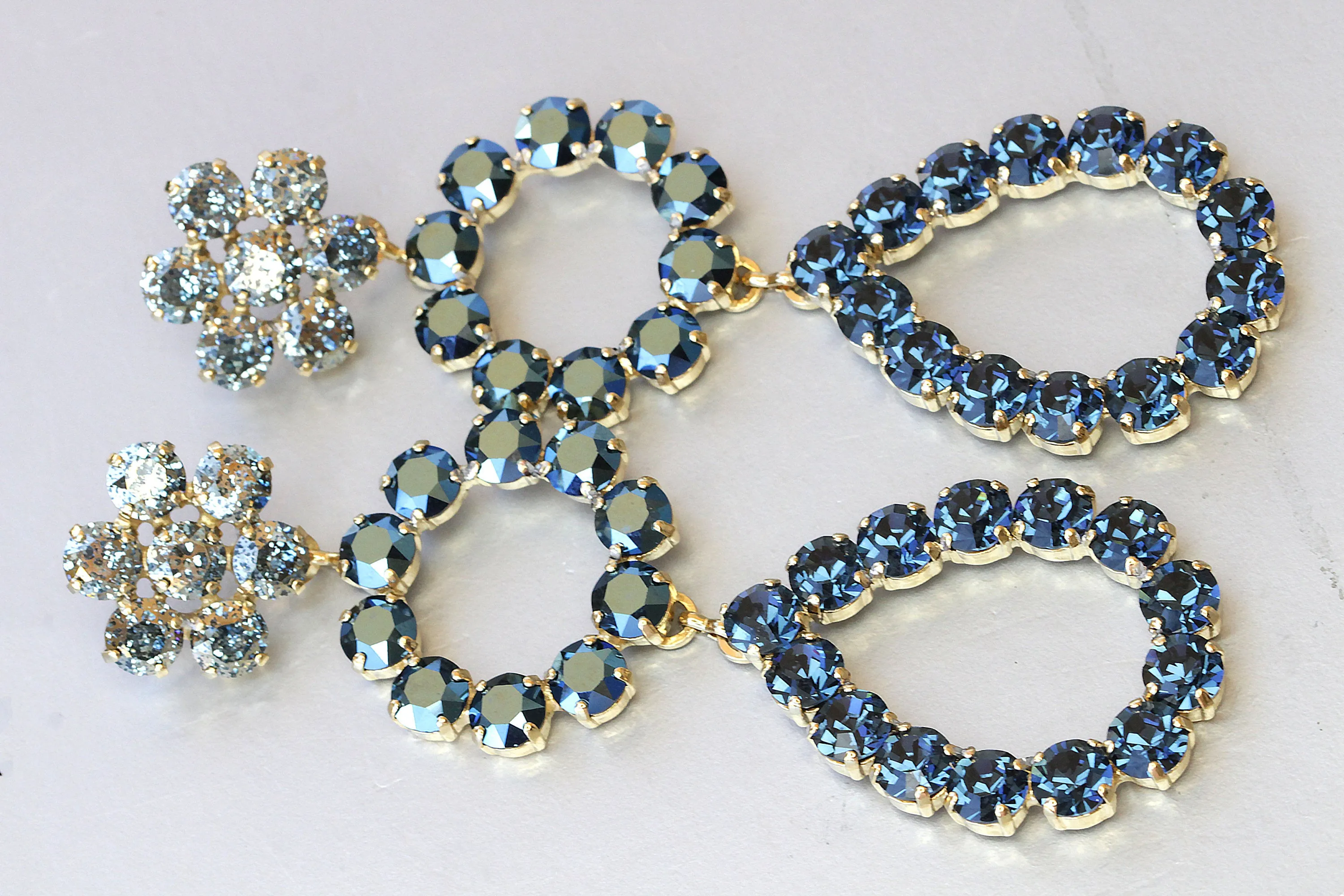 EXTRA LONG BLUE Earrings