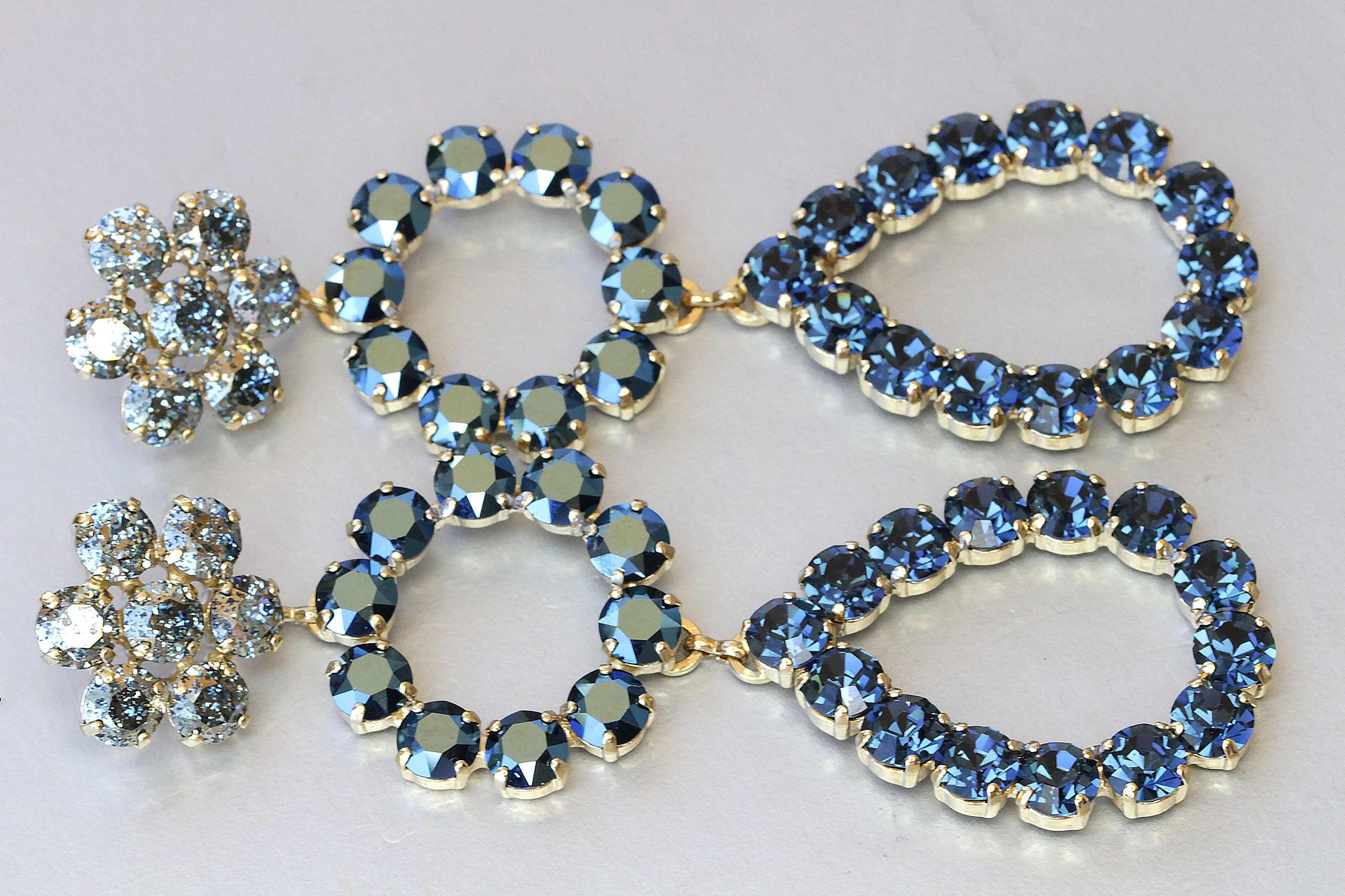 EXTRA LONG BLUE Earrings