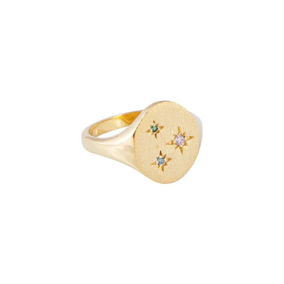 Fairley Starburst Signet Ring